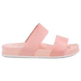 Laura Mode Pink Rubber Slippers Laura Mode Pink Rubber Slippers