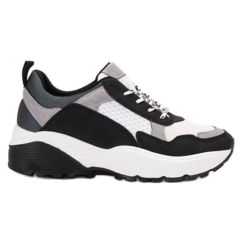 SHELOVET Fashionable Sneakers white black grey