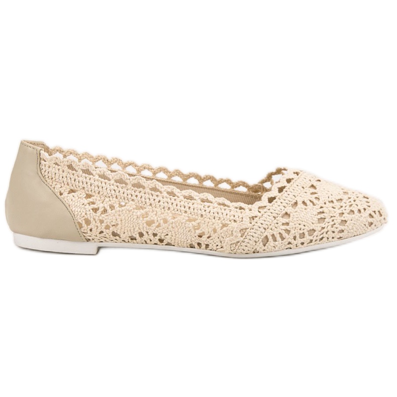 Coura Beige lace ballerinas Coura Beige lace ballerinas