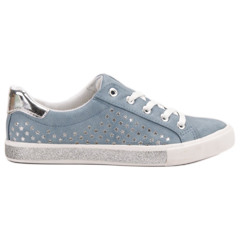 Kylie Blue Sneakers With Stars grey