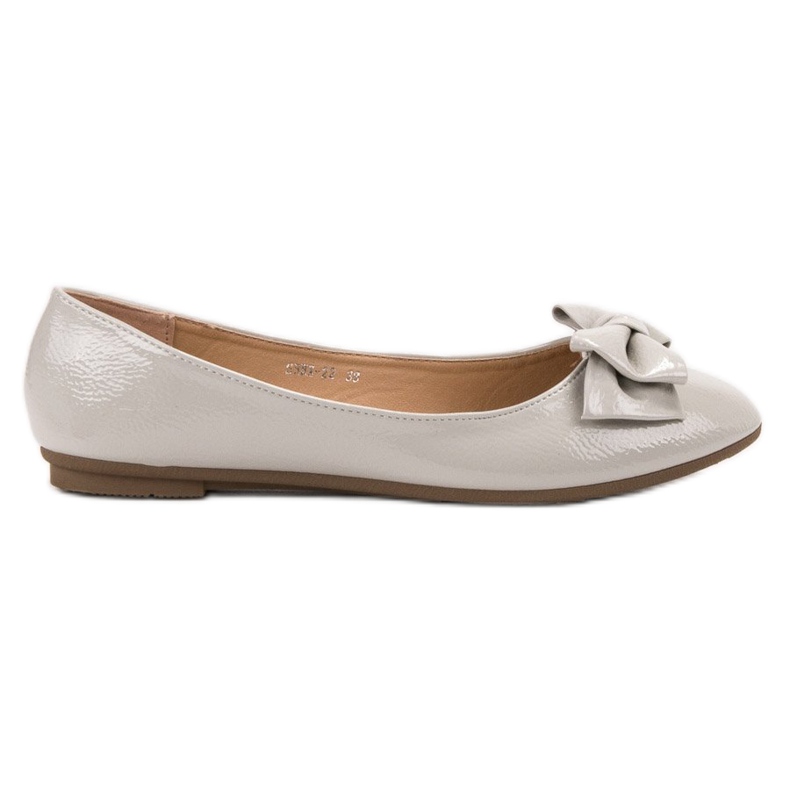 Comer Lacquered Ballerina With A Bow grey