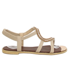Asymmetric beige sandals GD4157 Beige Asymmetric beige sandals GD4157 Beige