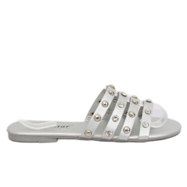 Women's silver slippers DD83P Silver grey Women's silver slippers DD83P Silver grey