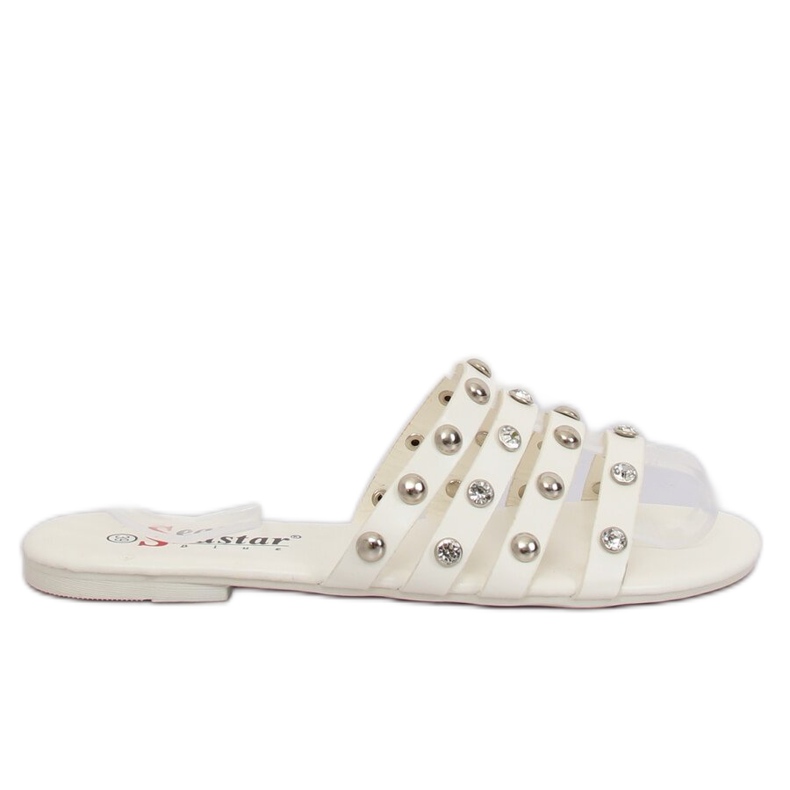 White women's slippers DD83P White
