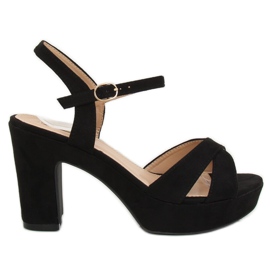 Black black sandals JC15017 Black