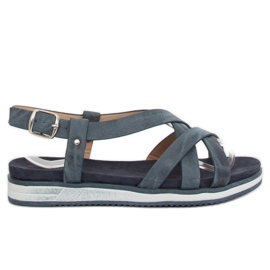 Women's navy blue sandals 1499 Navy