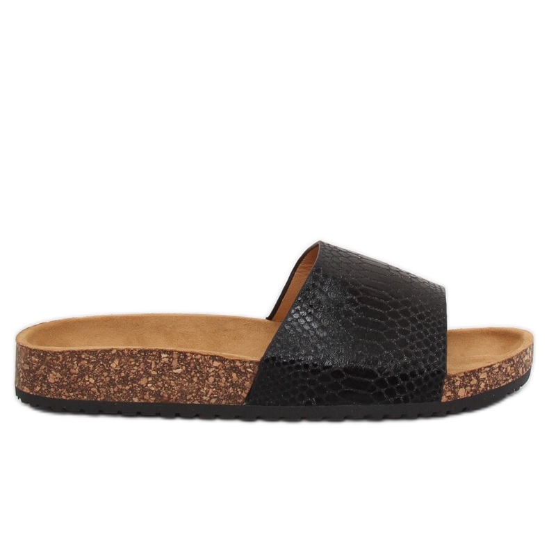 Black women's black slippers PK44491 Black Black women's black slippers PK44491 Black