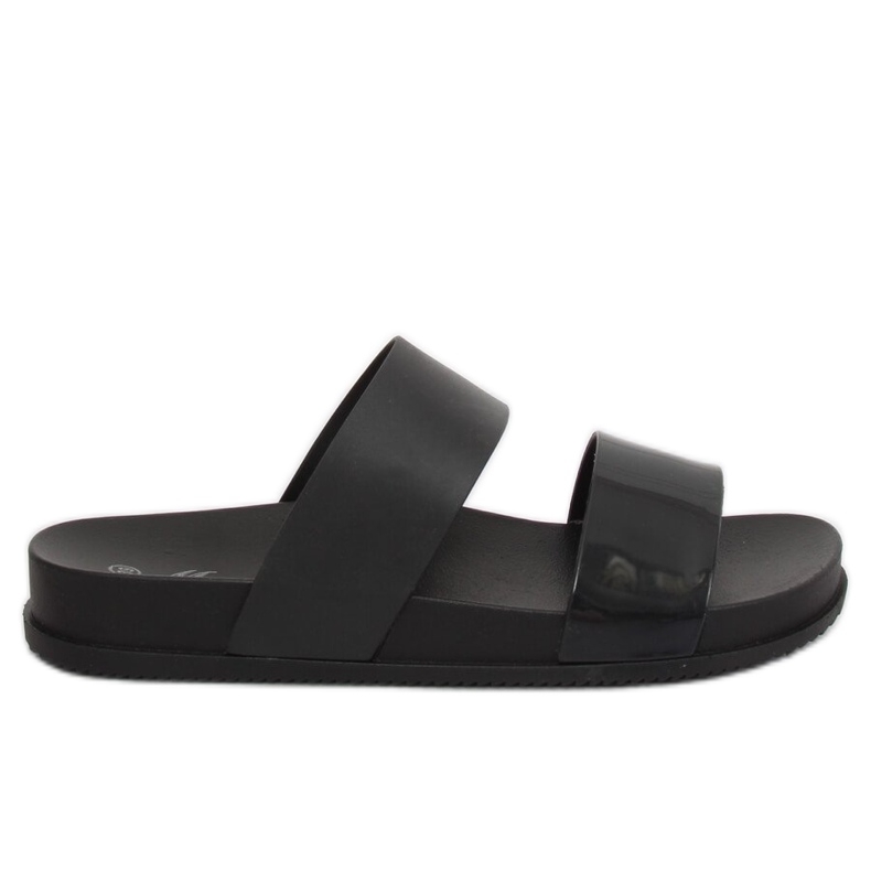 Black women's black slippers TS-23 Black