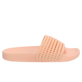 Pink G301 Pink slippers with beads