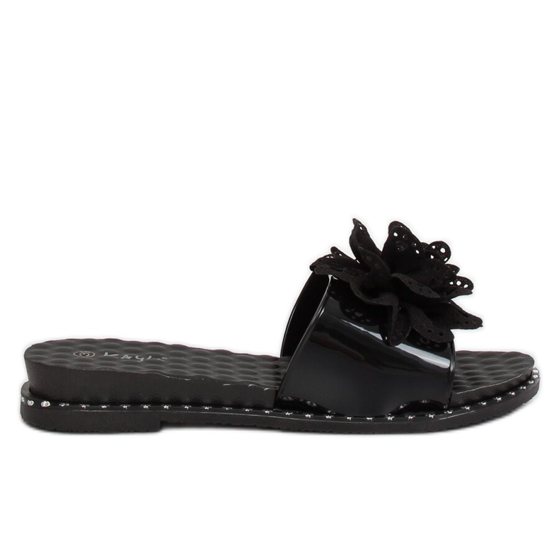 Black women's black slippers 38822 Black Black women's black slippers 38822 Black