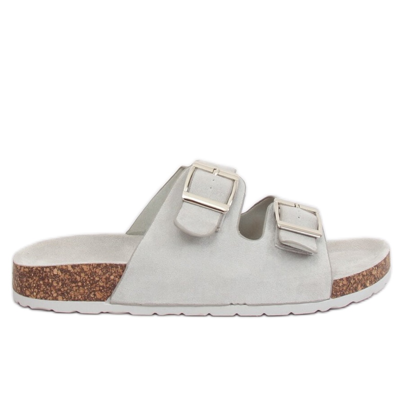 Gray Women's gray slippers 6105 Gray grey