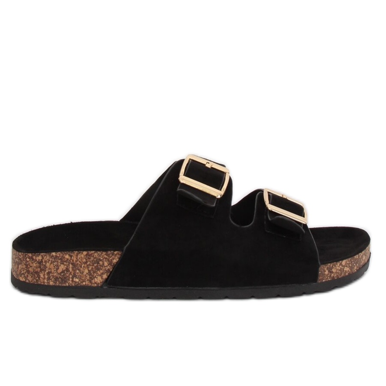 Black women's black slippers 6105 Black Black women's black slippers 6105 Black