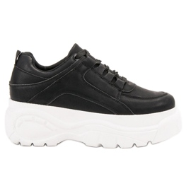 SHELOVET Tied Footwear On The Platform black
