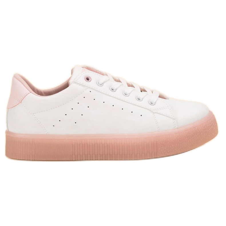 SHELOVET Lace-up Sports Shoes white