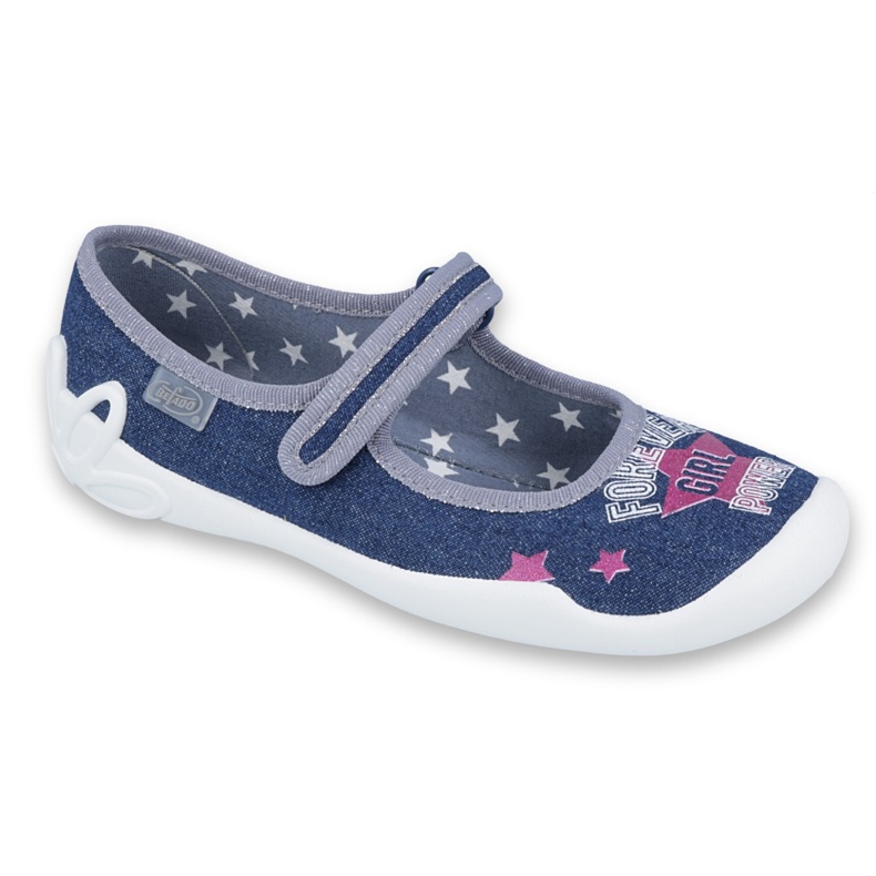 Befado children's shoes 114Y369 navy blue blue grey multicolored