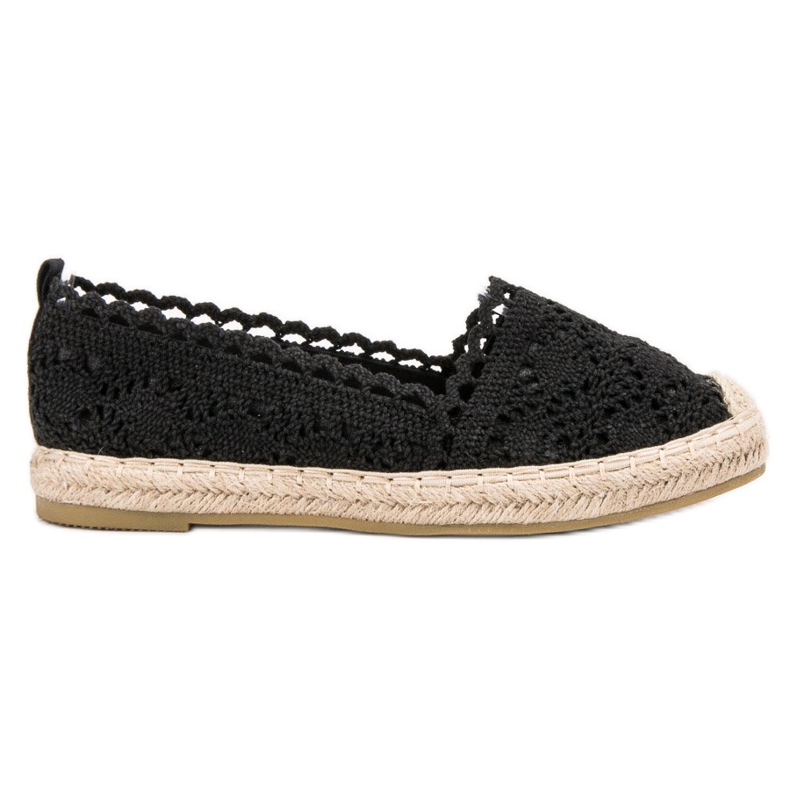Seastar Lace Espadrilles black