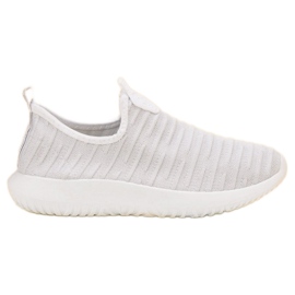 SHELOVET Slip-on White Sports Shoes
