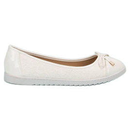 Super Me White ballerinas