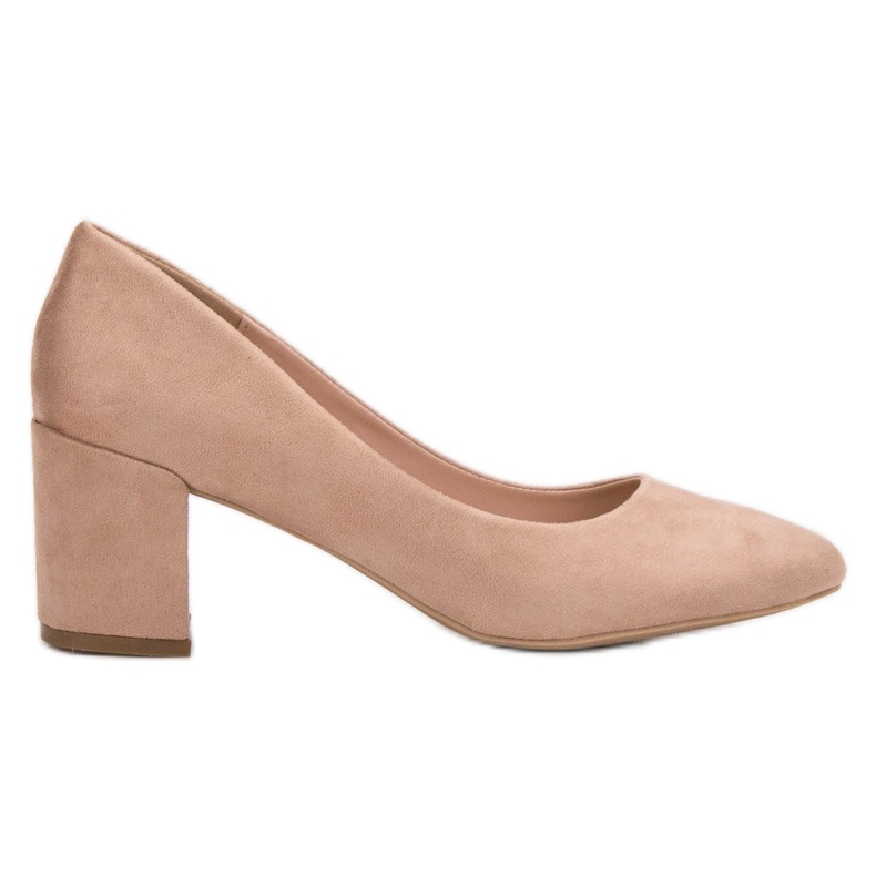Small Swan Suede Pumps brown