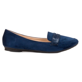 Comer Navy blue ballerinas
