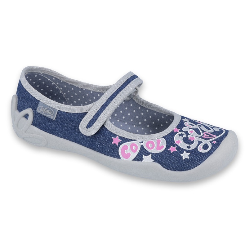 Befado children's shoes 114Y368 navy blue pink grey