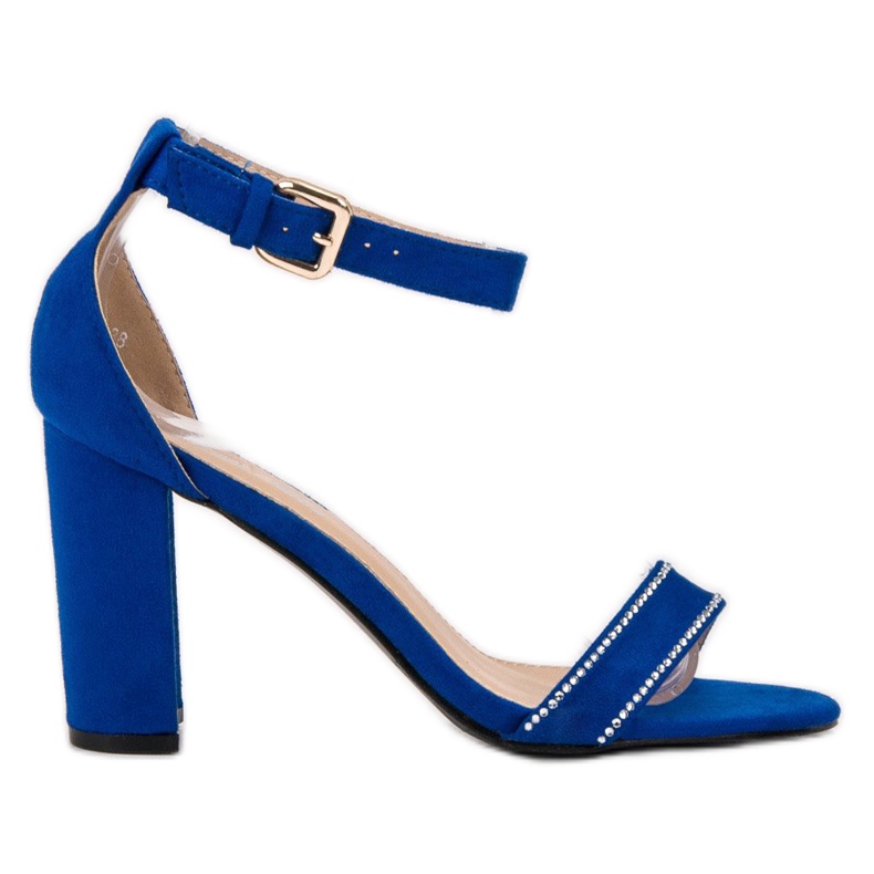 Abloom Sandals With Crystals blue