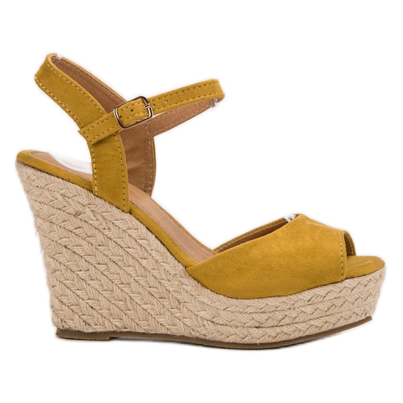 JESSY ROSS Mustard Sandals yellow