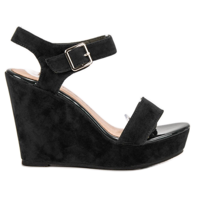Vinceza Suede Sandals black