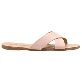 Primavera Comfortable Flat Slippers brown