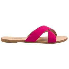 Primavera Comfortable Flat Slippers pink