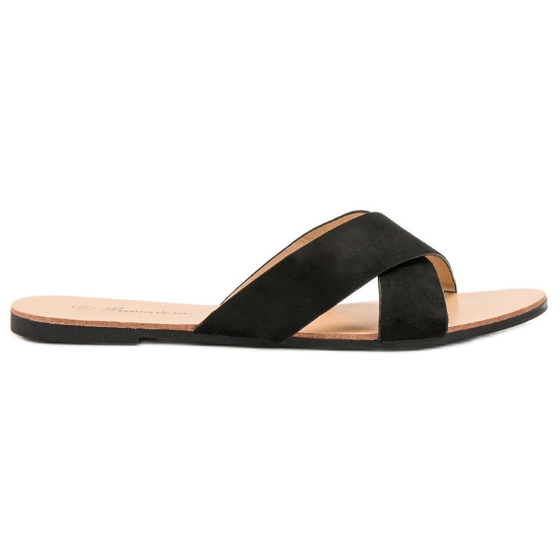 Primavera Comfortable Flat Slippers black