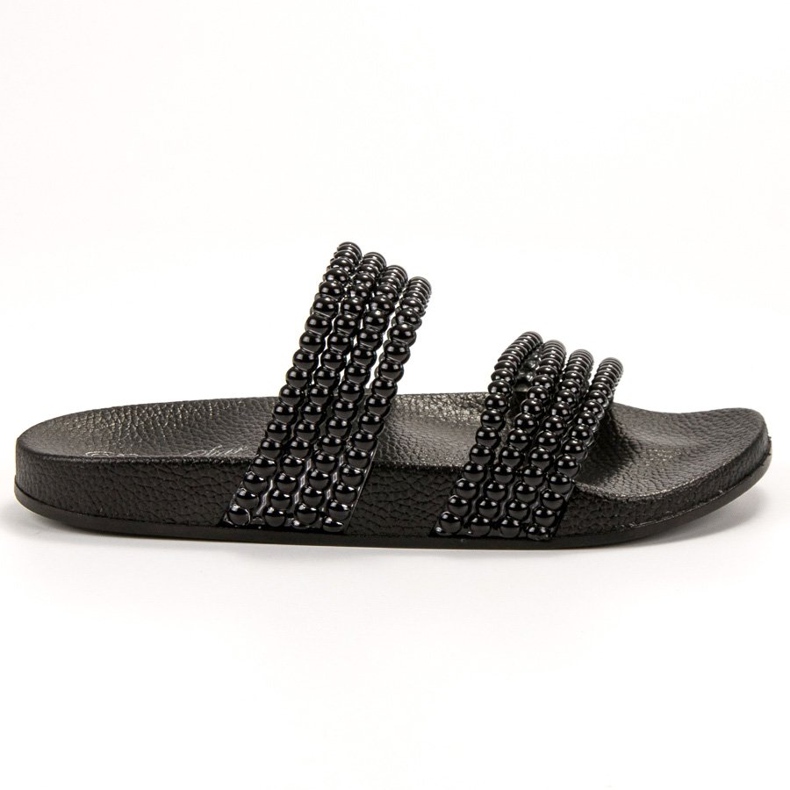 Bello Star Slippers With Beads black