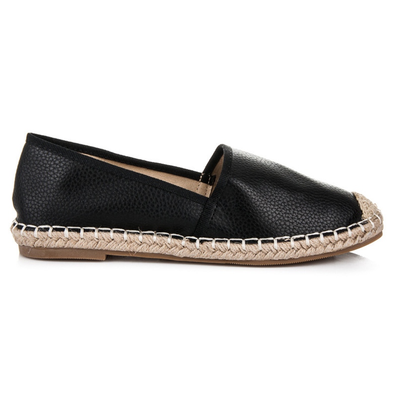 Tina&Co Slip-on Espadrilles With Eco Leather black
