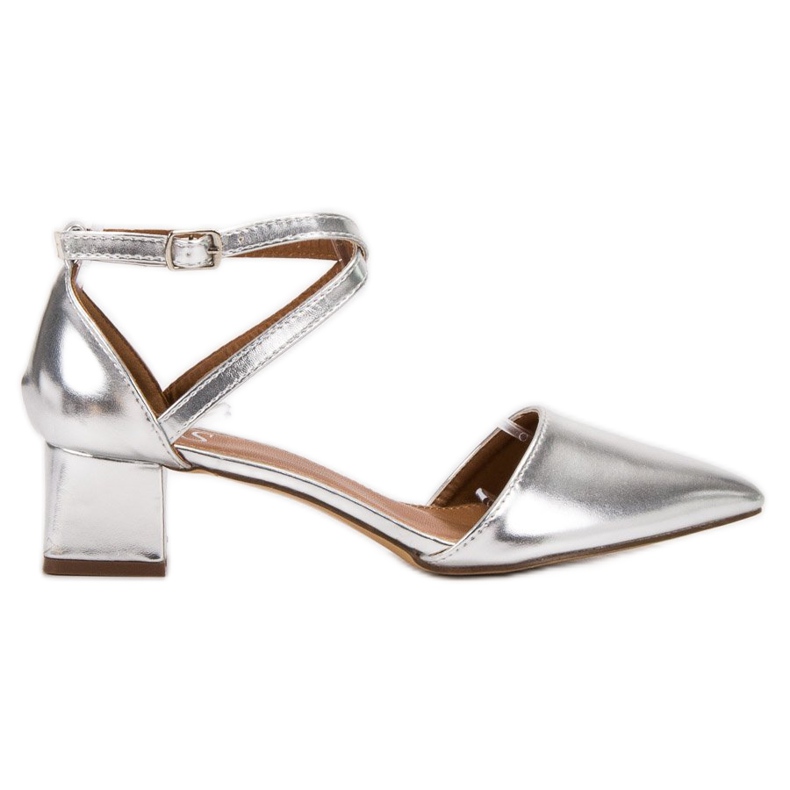 SHELOVET Silver Pumps grey SHELOVET Silver Pumps grey