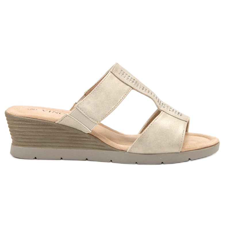 VINCEZA Wedge Sandals yellow