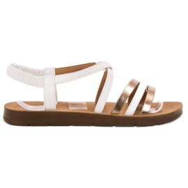 Super Mode Fashionable Slip-on Sandals white Super Mode Fashionable Slip-on Sandals white