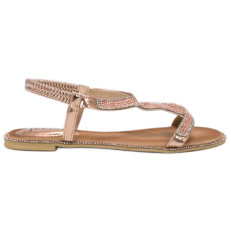 SHELOVET Decorated Sandals With A Rubber Band pink
