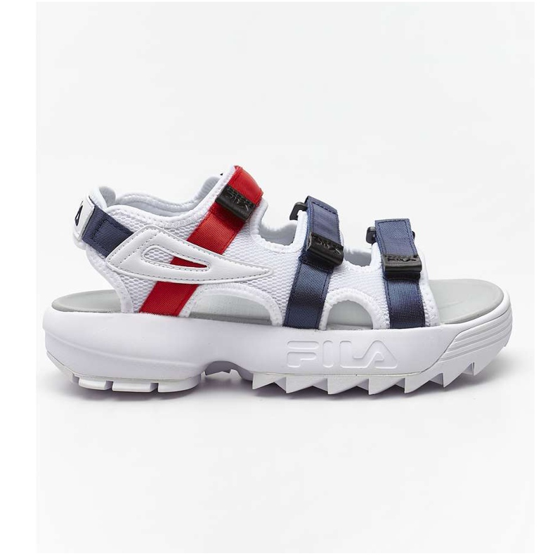 Disruptor Sandal Wmn 01M White FILA Navy FILA Red blue multicolored