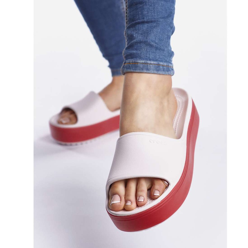 Crocs Crocband Platform Slide 6QB Barely Pink Pepper multicolored