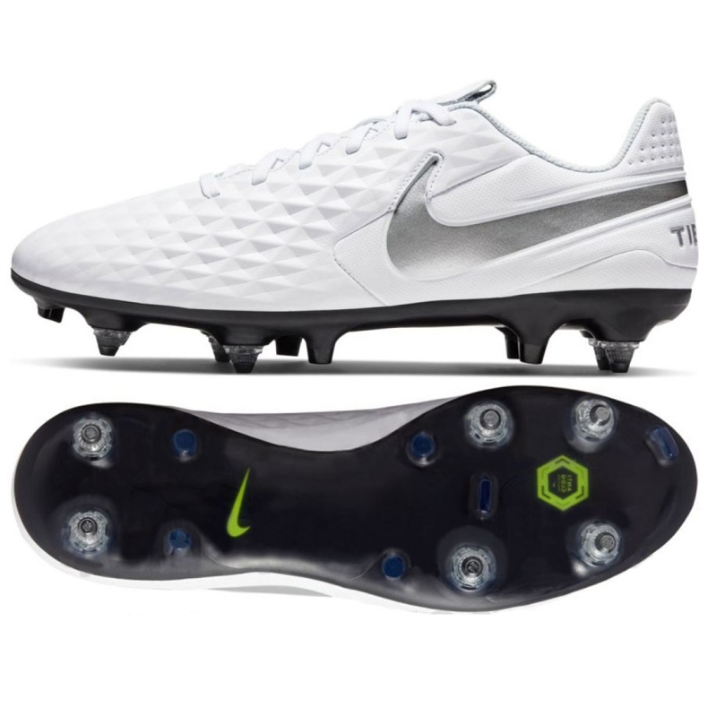 Nike Tiempo Legend 8 Academy SG-Pro Anticlog Traction M AT6014-100 football shoe white white