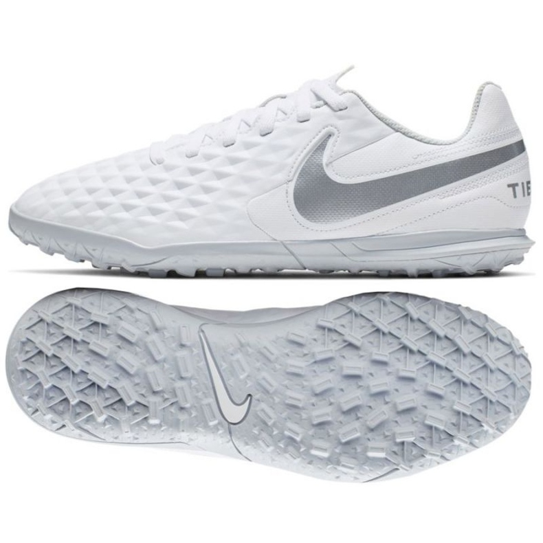 Nike Tiempo Legend 8 Club Tf Jr AT5883-100 football shoe multicolored white