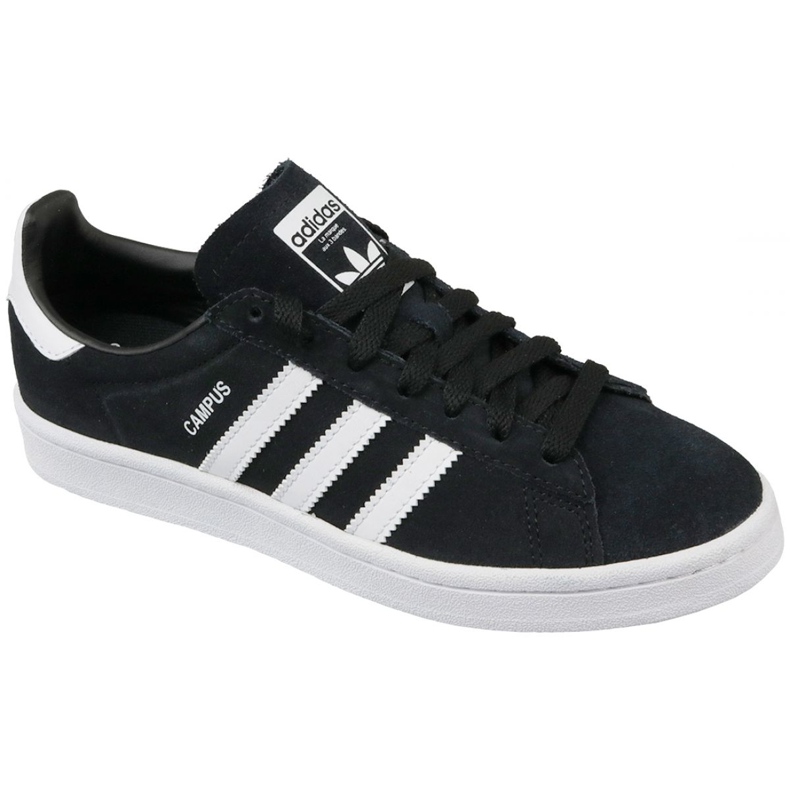 Black adidas Originals Campus Jr BY9580 shoes
