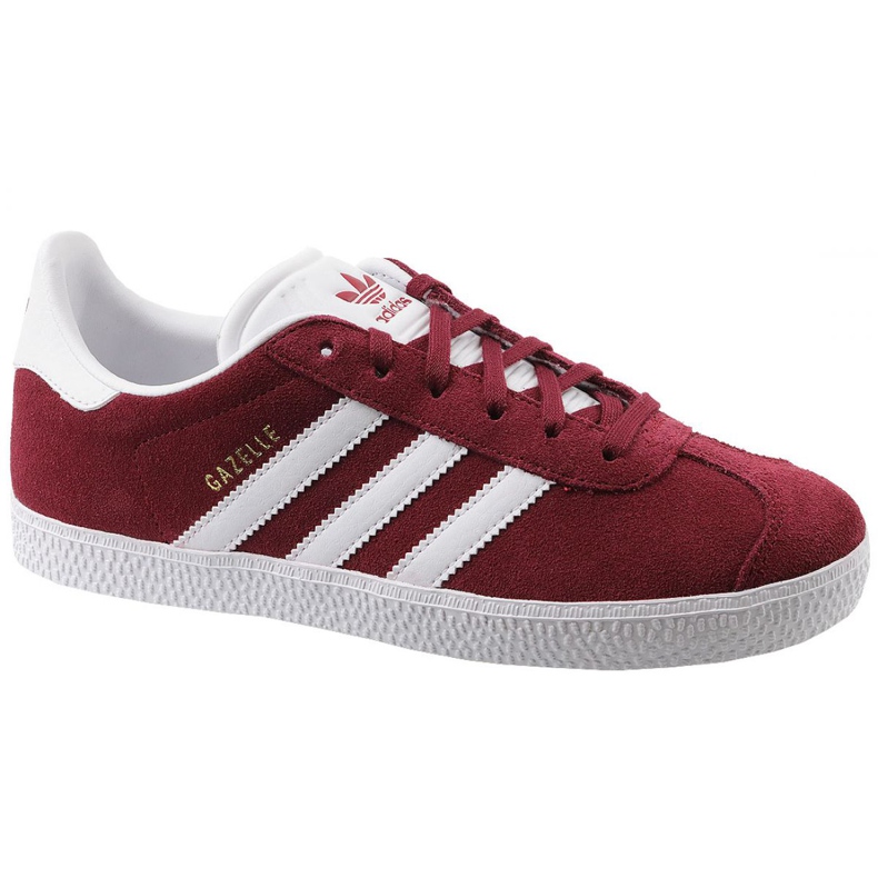 Adidas Gazelle Jr CQ2874 red shoes white