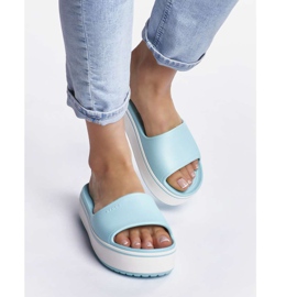 Crocs Crocband Platform Slide 4JE Ice Blue Ice Blue