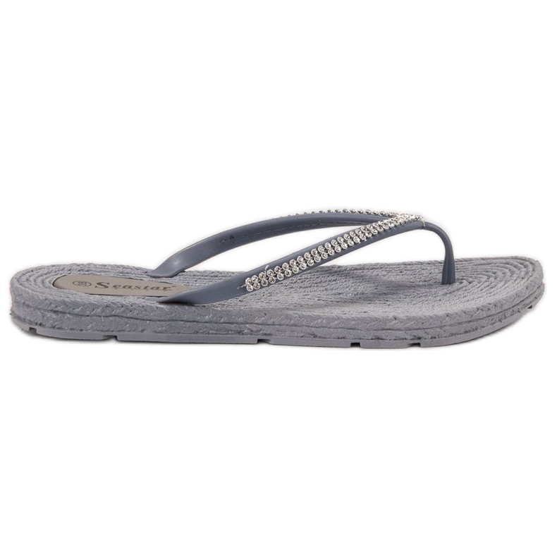 Seastar Flip-flops With Cubic Zirconia grey