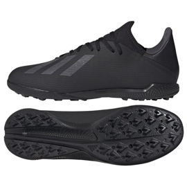 Adidas X 19.3 Tf M F35373 football boots black black