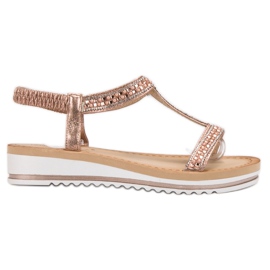 Bestelle Slip-on Sandals On Wedge pink