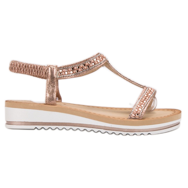 Bestelle Slip-on Sandals On Wedge pink