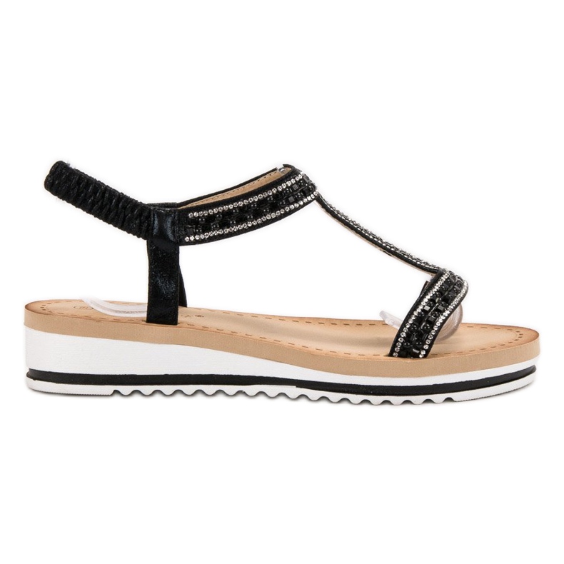 Bestelle Slip-on Sandals On Wedge black Bestelle Slip-on Sandals On Wedge black