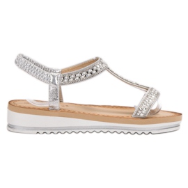 Bestelle Slip-on Sandals On Wedge grey Bestelle Slip-on Sandals On Wedge grey